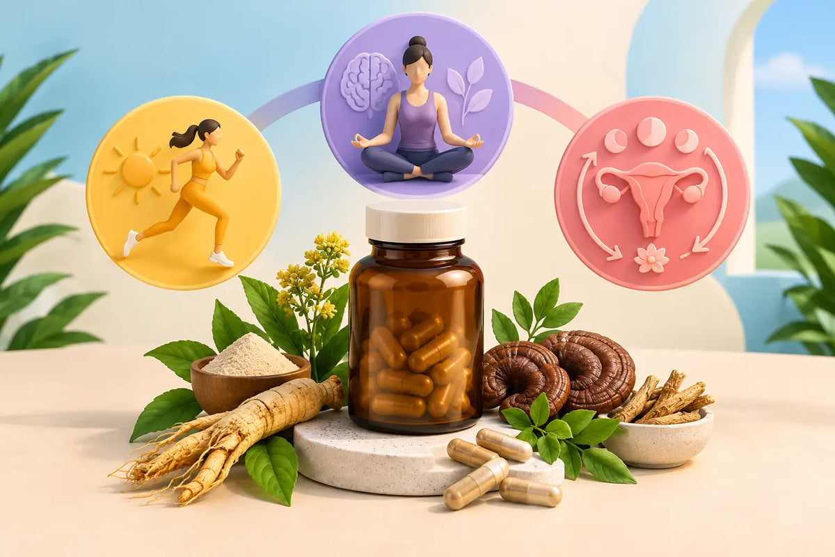Adaptogen Supplements for Energy, Stress, and Cycles