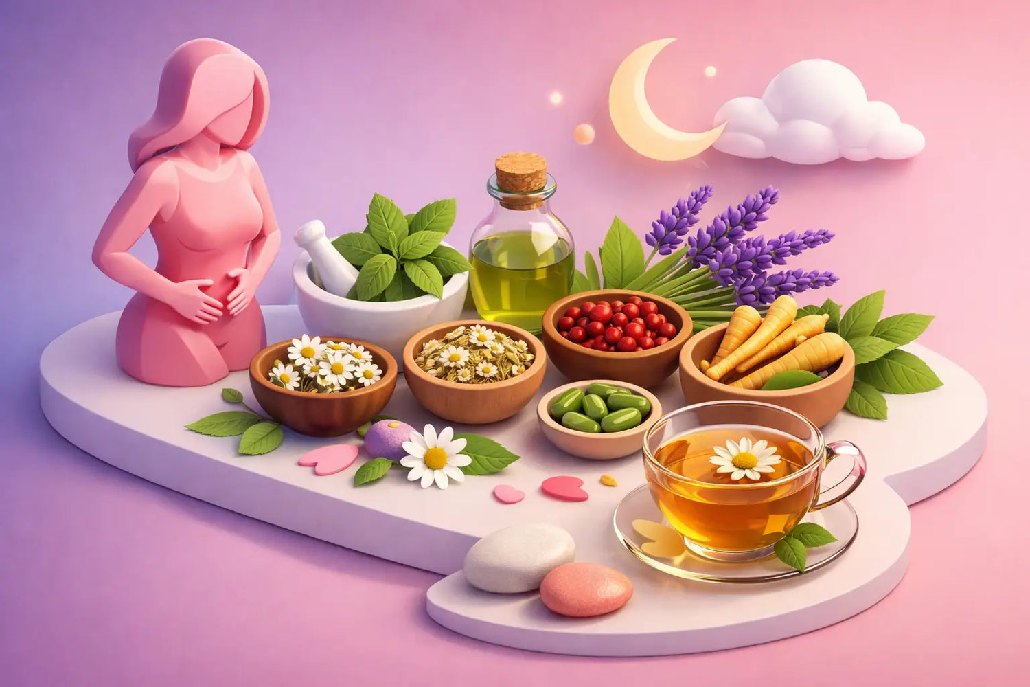 7 Best Herbs for PMS Relief That Fit Real Life